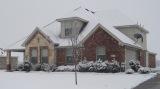 house in snow